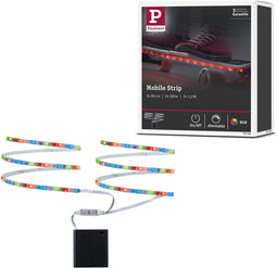 Paulmann Mobil Stripe - LED Strip - RGB 1,2W 9V - Wit Metal