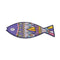 Placemat Versa Kurk Keramisch Vis 14 x 0,7 x 20 cm