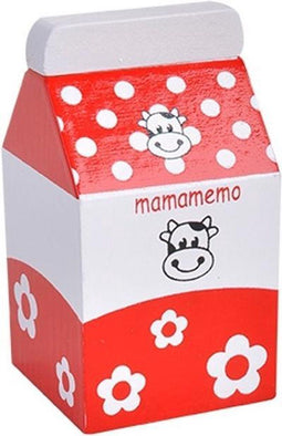 Mama Memo Room Hout 8 Cm Rood/wit