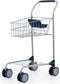 Bayer Design - Winkelwagen - Draaibare wielen en poppenstoel - Zilver/Blauw