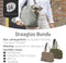 Designed by Lotte Bundu - Draagtas Hond - Warm pluche - Beige - 40x20x28 cm