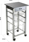 Groentetrolley Versa Grijs PVC 40 x 82 x 40 cm