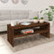 vidaXL - Salontafel - 100x40x40 - cm - bewerkt - hout - bruin - eikenkleur