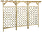 vidaXL - Tuinhek - met - latwerk - en - pergola - 300x50x200 - cm - geïmpregneerd - hout