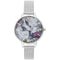 Olivia Burton Under the sea Silver - Dameshorloge - OB16US11 - Zilver - Mesh strap - 34 MM