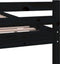 vidaXL - Bedframe - massief - hout - zwart - 90x190 - cm