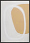Mica Decorations Muurdecoratie Cirkel - L50 x H70 cm - Canvas - Zwart