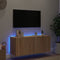 vidaXL - Tv-wandmeubel - met - LED-verlichting - 100x35x41 - cm - sonoma - eiken