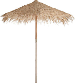 J-Line parasol Stro - hout - naturel - large