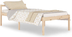 vidaXL - Seniorenbed - massief - grenenhout - 100x200 - cm