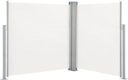 vidaXL - Windscherm - uittrekbaar 140x600 cm - crème