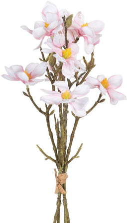 Boeket Groen Roze 37 x 20 x 41 cm Magnolia