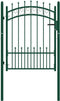 vidaXL - Poort - met - speerpunten - 100x125 - cm - staal - groen