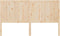 vidaXL - Hoofdbord - 145,5x4x100 - cm - massief - grenenhout
