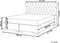 DUCHESS - Boxspring - Lichtgrijs - 160 x 200 cm - Polyester
