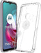 iMoshion Hoesje Geschikt voor Motorola Moto G30 / Moto G20 / Moto G10 Power / Moto G10 Hoesje Siliconen - iMoshion Design hoesje - Wit / Transparant / Dandelion