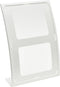Deflecto 2305WEU Follderhouder (tafelmodel) Voor papierformaat: DIN A5 staand Wit, Transparant 1 stuk(s)