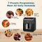 Midea Air Fryer MF-CY70K - Hete lucht friteuse - 7L Capaciteit - HeatXpress Technologie - 90% Minder Olie - 7 Voorinstellingen - Zwart