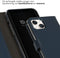 Selencia iPhone 15 - Echt Lederen Bookcase - 3 Pashouders - Blauw