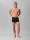 Calvin Klein - 3-pack Low Rise Trunk Boxershorts - Aansluitende pasvorm - Zwart Blauw (3-pack)