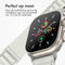 imoshion Nylon Alpine bandje - Geschikt voor Apple Watch 1, 2, 3, 4, 5, 6, 7, 8, 9, 10 (42 mm), SE - 38/40/41 mm - Wit - One Size