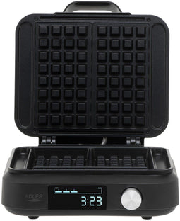 ADLER AD3087 - Wafelijzer 2200W - Temperatuurregeling Antiaanbaklaag - Wit