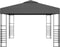 vidaXL - Tuinpaviljoen - met - LED-lichtslinger - 3x3 - m - antracietkleurig