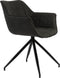 Light & Living Jaimy Eetkamerstoel - Donkergrijs/Zwart - 61 x 53.5 x 77cm
