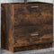 vidaXL - Wastafelkast - 59x37x59 - cm - bewerkt - hout - gerookt - eikenkleurig