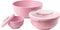 Amuse Lunchbox - Set van 3 - Tritan Deksel - Stapelbaar - Vaatwasser- en Magnetronbestendig - Roze - 200 + 1000 + 2000 ml