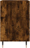 vidaXL - Nachtkastje - 40x40x66 - cm - bewerkt - hout - gerookt - eikenkleurig