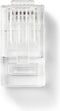 RJ45-Connector - RJ45 Pass Through - Solid UTP CAT5 - Recht - Verguld - 10 Stuks - PVC - Transparant - Polybag