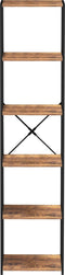 Keukenkast industrieel - keukenrek organizer - 174 cm hoog - vintage bruin hout