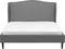 COLMAR - Bed - Grijs - 140 x 200 cm - Polyester