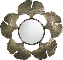 PTMD famme champagne metalen spiegel antiek rond