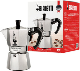 Bialetti Moka Express - Percolator - 6 kops - Aluminium (270ml)