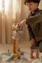 Little Dutch LD2542 - Hijskraan set - Houten bouwset - Geel