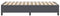 vidaXL - Bed - Frame - Donkergrijs - 90x190 - cm - Corduroy - Stof