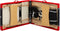 vidaXL - Massagetafel - inklapbaar - 3 - zones - hout - zwart - en - rood