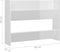 vidaXL - Wandschoenenkasten - 2 - st - 80x18x60 - cm - bewerkt - hout - hoogglans - wit