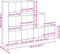 vidaXL - Kamerscherm - / - boekenkast - 137,5x29x103,5 - cm - hout - oud - hout