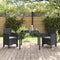vidaXL - tuinstoelen - met - kussens - 2 - stuks - Anthraciet - Poly - Rattan