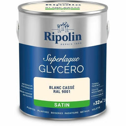 Ripolin - Grondverf - Glyceroftaalzuurlak RAL 9001 satijn - Gebroken wit (2 l)