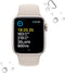 Apple Watch SE (2022) - Smartwatch - Gezondheidsmonitoring en valdetectie - Sterrenlicht Aluminium