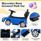 Coast Mercedes-Benz Duwauto 3-in-1 – 84 × 39 × 90 cm – Loopauto met Duwstang, Kap, Geluid en