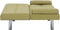 vidaXL - Slaapbank - met - twee - kussens - polyester - groen