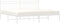 vidaXL - Bedframe - met - hoofdbord - metaal - wit - 200x200 - cm