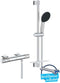 GROHE Precision Feel doucheset - Thermostatisch - Waterbesparend - Chroom