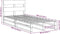 vidaXL - Bedframe - zonder - matras - massief - grenenhout - wasbruin - 90x190 - cm