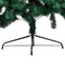 vidaXL - Kunstkerstboom - met - verlichting - en - kerstballen - half - 240 - cm - groen